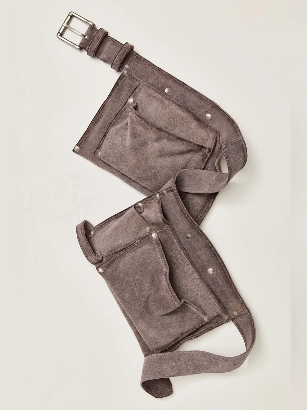 Free People Crew Cargo Pocket Belt ~ Gravel Rock